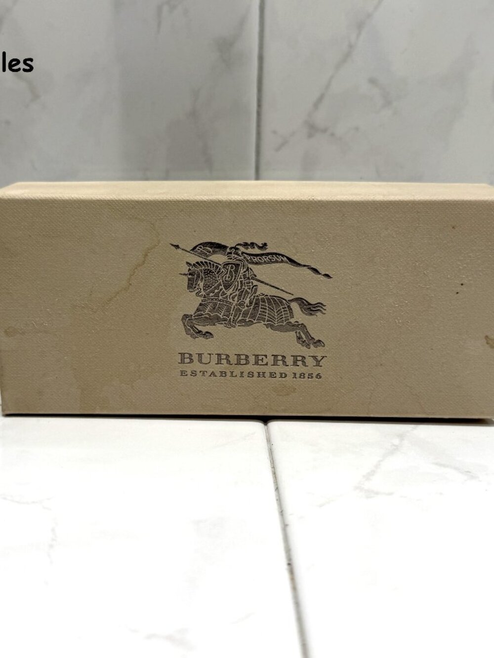 Burberry Eyeglass / Sunglasses Retail Box Tan Color Storage Box